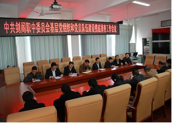 剑阁职中党委召开基层党组织和党员队伍建设摸底排查工作会